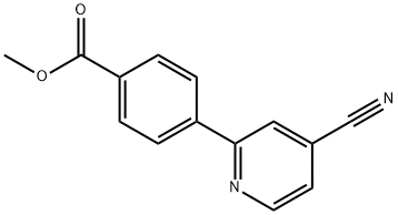 Methyl 4-(4-cyanopyridin-2-yl)benzoate Struktur