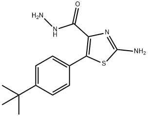 2-AMino-5-(4-(tert-butyl)phenyl)thiazole-4-carbohydrazide Struktur