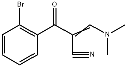 3-(Dimethylamino)-2-(2-bromobenzoyl)acrylonitrile Struktur