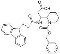 N-FMOC-3-(1-CBZ-PIPERIDIN-2-YL)-DL-BETA-ALANINE
 Struktur