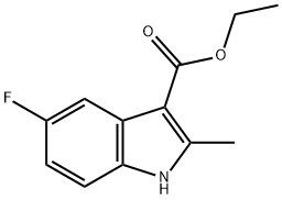 5-FLUORO-2-METHYLINDOLE-3-CARBOXYLIC ACID ETHYL ESTER
 Structure