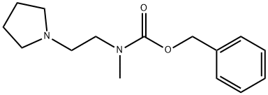 1-PYRROLIDIN-2-(N-CBZ-N-METHYL)AMINO-ETHANE
 Struktur