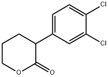 3-(3,4-DICHLORO-PHENYL)-TETRAHYDRO-PYRAN-2-ONE
 Struktur