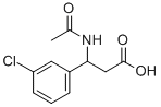 N-ACETYL-2-(3-CHLOROPHENYL)-DL-BETA-ALANINE
 Struktur