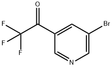 1-(5-Bromo-3-pyridinyl)-2,2,2-trifluoroethanone Struktur