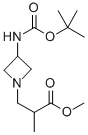 3-(3-TERT-BUTOXYCARBONYLAMINO-AZETIDIN-1-YL)-2-METHYL-PROPIONIC ACID METHYL ESTER
 Struktur