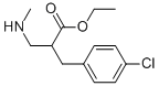 ETHYL 3-(4-CHLORO-PHENYL)-2-METHYLAMINOMETHYL-PROPIONATE
 Struktur