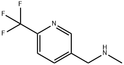 N-METHYL-1-[6-(TRIFLUOROMETHYL)PYRIDIN-3-YL]METHANAMINE Struktur