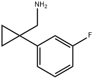 C-[1-(3-FLUORO-PHENYL)-CYCLOPROPYL]-METHYLAMINE Struktur