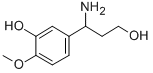 3-(3-HYDROXY-4-METHOXYPHENYL)-DL-BETA-ALANINOL
 Struktur