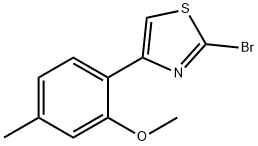 2-BROMO-4-(2-METHOXY-4-METHYL-PHENYL)-THIAZOLE Struktur