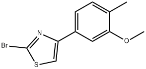 2-BROMO-4-(3-METHOXY-4-METHYL-PHENYL)-THIAZOLE Struktur