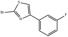 2-BROMO-4-(3-FLUORO-PHENYL)-THIAZOLE Struktur