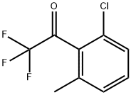 1-(2-CHLORO-6-METHYL-PHENYL)-2,2,2-TRIFLUORO-ETHANONE Struktur