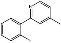 2-(2-FLUORO-PHENYL)-4-METHYL-PYRIDINE Struktur