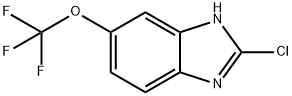 1H-BENZIMIDAZOLE, 2-CHLORO-5-(TRIFLUOROMETHOXY)- Struktur