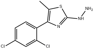 4-(2,4-DICHLOROPHENYL)-5-METHYL-2(3H)-THIAZOLONE HYDRAZONE Struktur