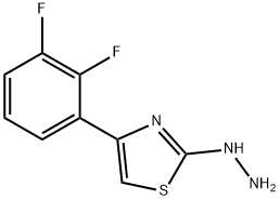 4-(2,3-DIFLUOROPHENYL)-2(3H)-THIAZOLONE HYDRAZONE Struktur