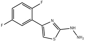 4-(2,5-DIFLUOROPHENYL)-2(3H)-THIAZOLONE HYDRAZONE Struktur