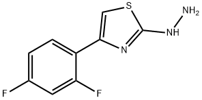 4-(2,4-DIFLUOROPHENYL)-2(3H)-THIAZOLONE HYDRAZONE Struktur