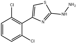 4-(2,6-DICHLOROPHENYL)-2(3H)-THIAZOLONE HYDRAZONE Struktur