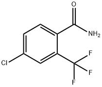 4-CHLORO-2-(TRIFLUOROMETHYL)BENZAMIDE Struktur