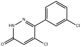 5-CHLORO-6-(3-CHLOROPHENYL)PYRIDAZIN-3(2H)-ONE
 Struktur