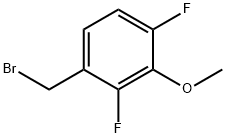 2,4-DIFLUORO-3-METHOXYBENZYL BROMIDE Struktur