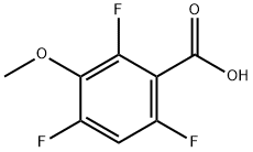 3-METHOXY-2,4,6-TRIFLUOROBENZOIC ACID Struktur