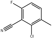 2-CHLORO-6-FLUORO-3-METHYLBENZONITRILE Struktur