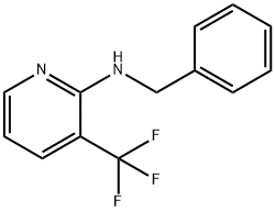 2-(BENZYLAMINO)-3-TRIFLUOROMETHYLPYRIDINE Struktur