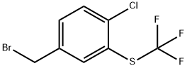 4-CHLORO-3-(TRIFLUOROMETHYLTHIO)BENZYL BROMIDE Struktur