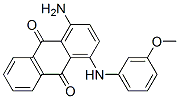 1-amino-4-[(3-methoxyphenyl)amino]anthraquinone Struktur