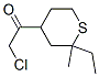 Ethanone, 2-chloro-1-(2-ethyltetrahydro-2-methyl-2H-thiopyran-4-yl)- (9CI) Struktur