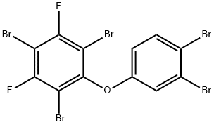 2,3',4,4',6-PENTABROMO-3,5-DIFLUORODIPHENYL ETHER Struktur