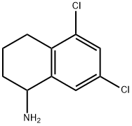 5,7-DICHLORO-1,2,3,4-TETRAHYDRO-NAPHTHALEN-1-YLAMINE HYDROCHLORIDE Struktur