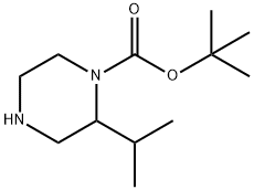 1-N-Boc-2-isopropylpiperazine Struktur