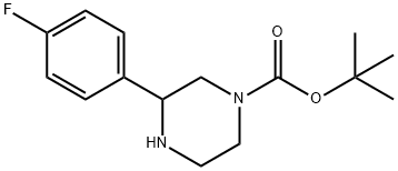 1-BOC-3-(4-氟苯基)哌嗪 結(jié)構(gòu)式