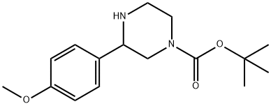 3-(4-METHOXY-PHENYL)-PIPERAZINE-1-CARBOXYLIC ACID TERT-BUTYL ESTER Struktur