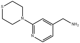 (2-Thiomorpholinopyrid-4-yl)methylamine Struktur