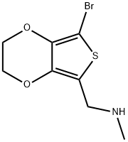 N-METHYL-5-(AMINOMETHYL)-7-BROMO-2,3-DIHYDROTHIENO[3,4-B][1,4]DIOXINE 97 Struktur