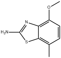 2-Benzothiazolamine,4-methoxy-7-methyl-(9CI) Struktur