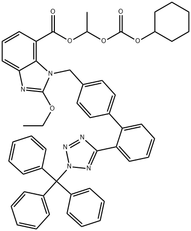 N-Trityl Candesartan Cilexetil Struktur