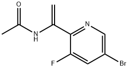 N-(1-(5-Bromo-3-fluoropyridin-2-yl)vinyl)acetamide Struktur