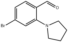 4-BroMo-2-(pyrrolidin-1-yl)benzaldehyde Struktur