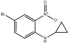 4-bromo-N-cyclopropyl-2-nitroaniline Struktur