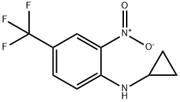 N-Cyclopropyl-2-nitro-4-(trifluoromethyl)aniline Struktur