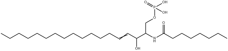 C8 Ceramide-1-phosphate Struktur