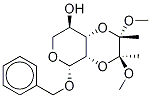 Benzyl 2,3-O-[(1S,2S)-1,2-Dimethoxy-1,2-dimethyl-1,2-ethanediyl]-β-D-arabinopyranoside Struktur