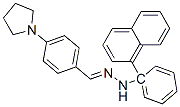 4-(1-pyrrolidinyl)benzaldehyde 1-naphthylphenylhydrazone Struktur